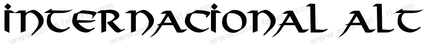 Internacional Alt Bo字体转换